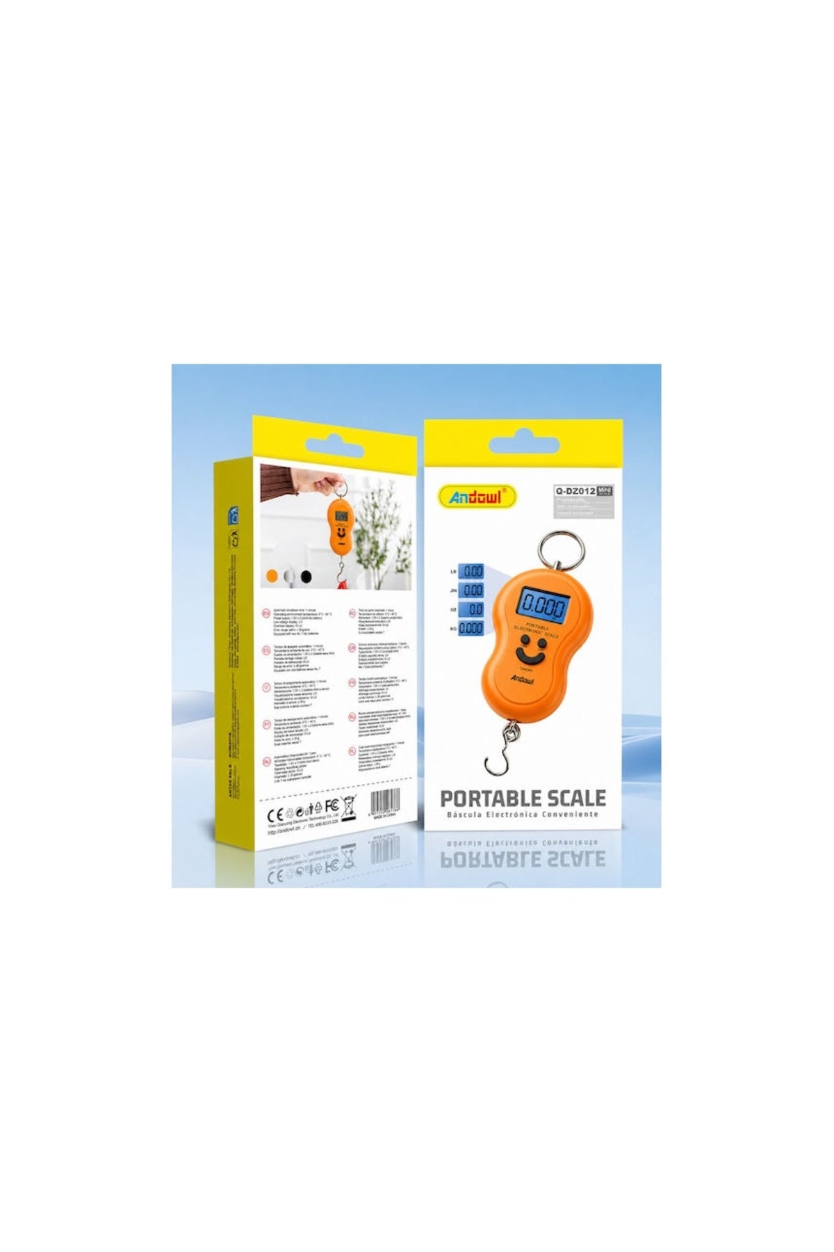 Cântar digital pentru bagaje Q-DZ012, LCD, 50 kg, Negru