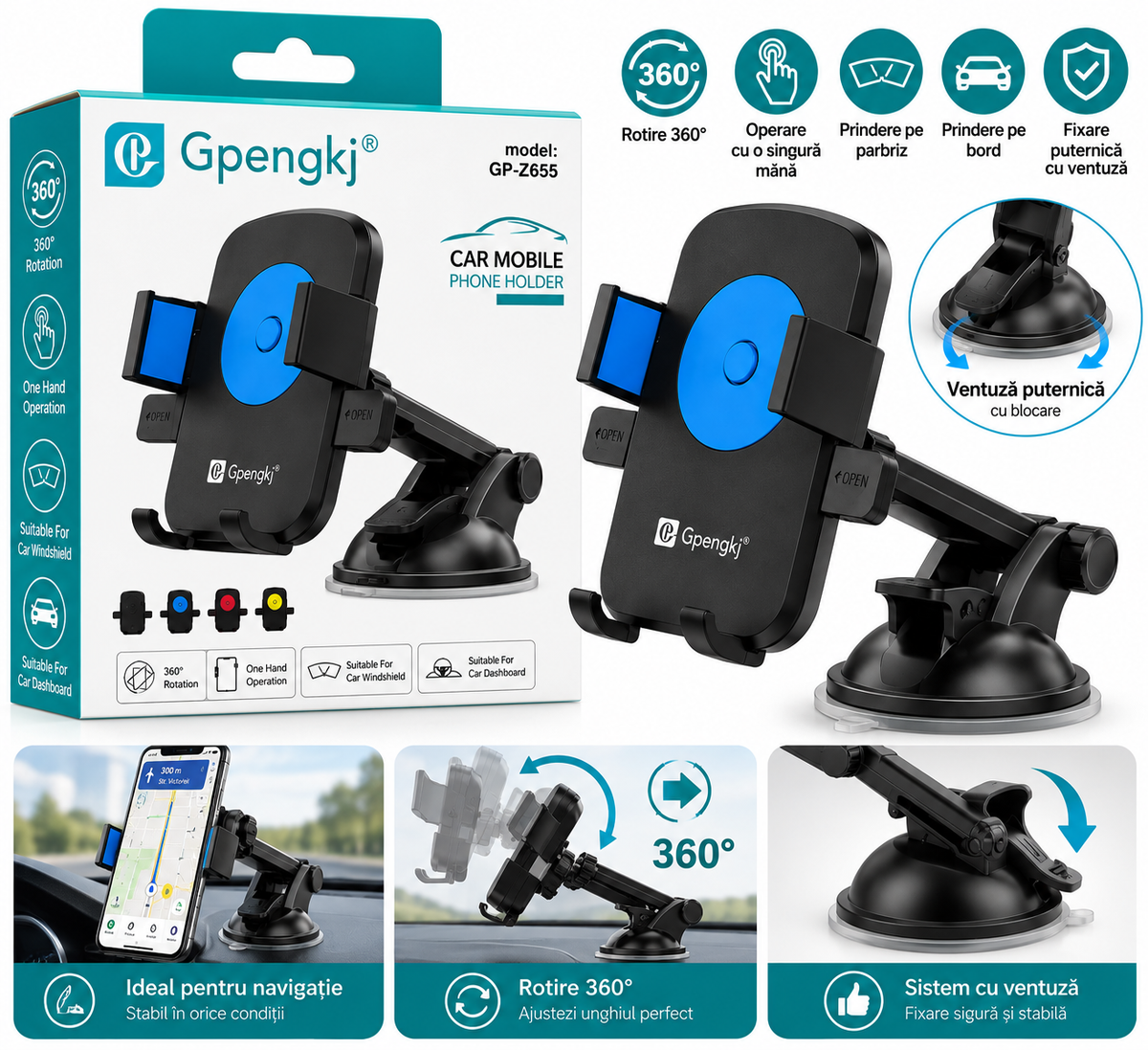Suport telefon auto Gpengkj GP-Z655