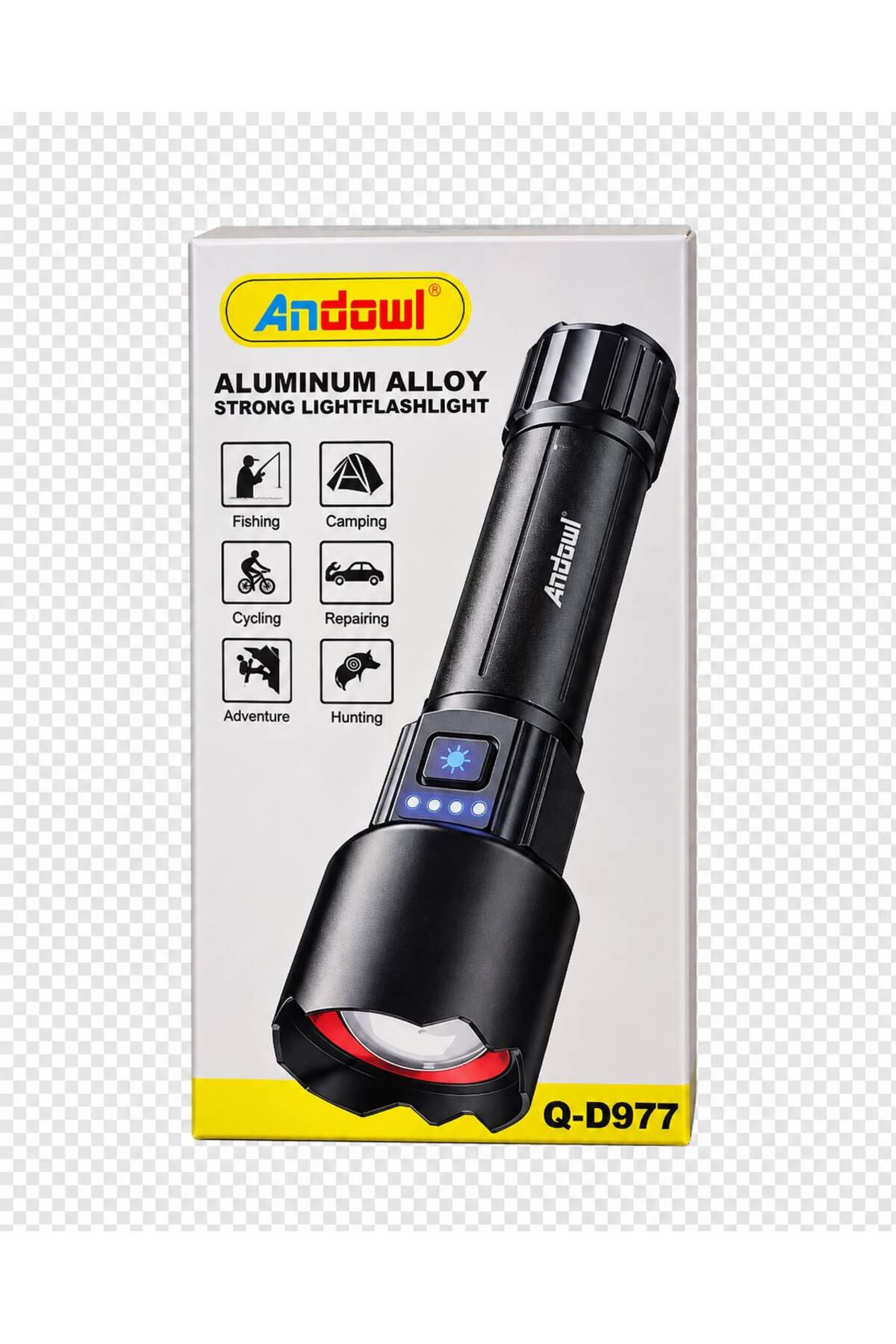 Lanternă LED Portabilă Reîncărcabilă, Iluminare Puternică, USB, pentru Camping și Urgențe