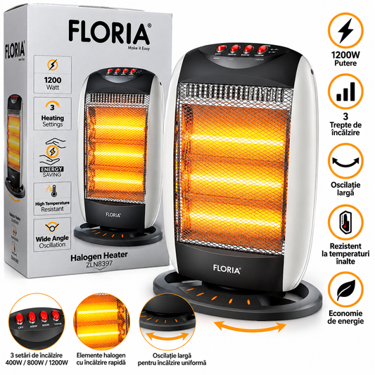 Radiator halogen FLORIA ZLN8397, 1200W