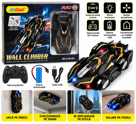 Mașină de jucărie cu telecomandă Wall Climber Q-WJ04